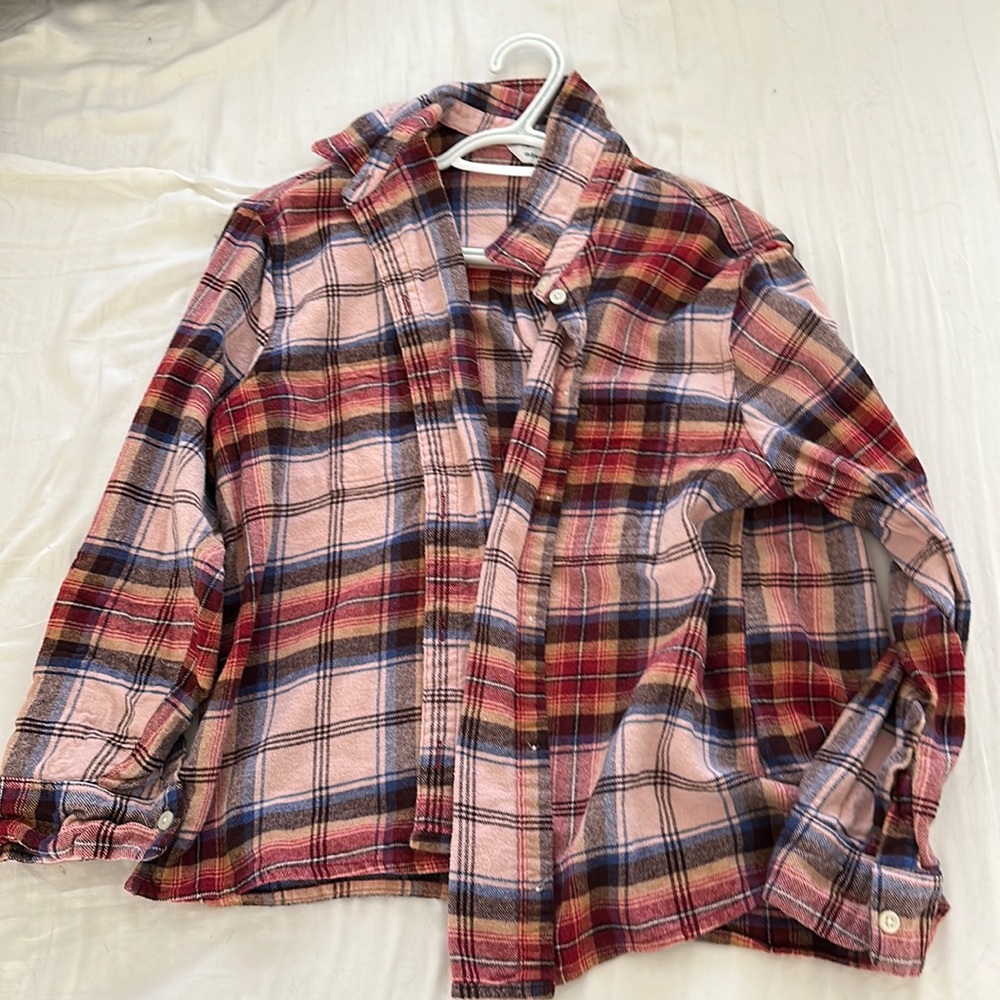 Pink plaid flannel